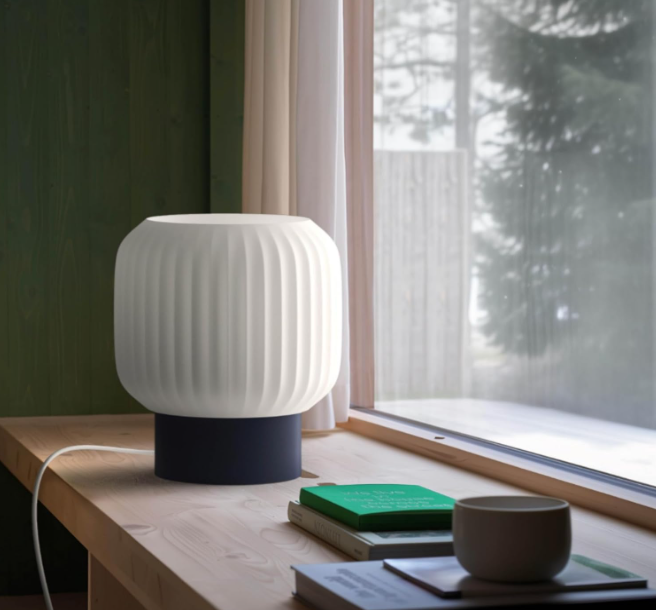 3D Printed Table lamp for Home Decoration, Office, Study, Dining Room | Premium Indoor Decorative | Aesthetic Warm White Ambient Light