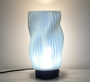 3D Printed Table Lamp for Living Room, Bedroom, Dining, Restaurant, Farmhouse, Nightstand, Study | Modern Minimalist Design | Soft Ambient Lighting | Eco-Friendly