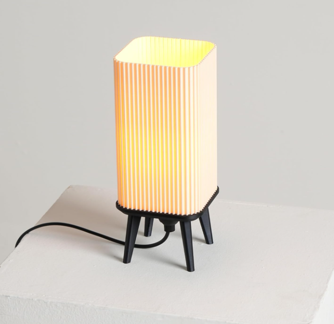 Dawn 3D Printed Table Lamp (Beige) | Lamp for Living Room, Bedroom, Dining, Restaurant | Eco-Friendly PLA Filament | Modern Minimalist Design | Soft Ambient Lighting